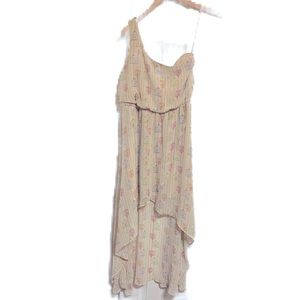 Judith March One Shoulder Birdhouse Hi/Lo Dress